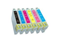 Pacote compatível 6 x EPSON T0801/2/3/4/5/6