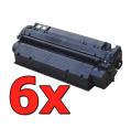 Pacote compatível 6 x HP C7115A Preto