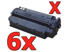 Pacote compatível 6 x HP C7115X Preto