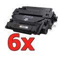 Pacote compatível 6 x HP CE255X Premium