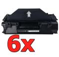 Pacote compatível 6 x HP CE505A Premium