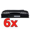 Pacote compatível 6 x HP CE505X Premium