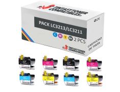 Pacote compatível 8 x BROTHER LC-3213 / LC3211 XL