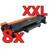 Pacote compatível 8 X Brother TN-2420 XXL
