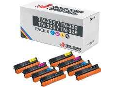 Pacote compatível 8 x BROTHER TN-325 TN-320