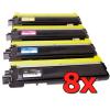 Pacote compatível 8 x BROTHER TN-230 TN-210