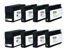 Compatível Pacote 8 x HP 932 XL e 933 XL