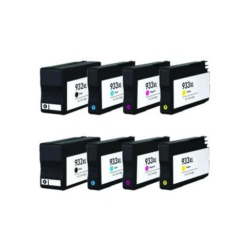 Compatível Pacote 8 x HP 932 XL e 933 XL