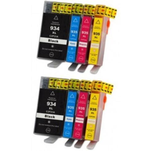 Pacote compatível 8 x HP 934 XL e 935 XL