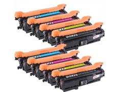 Pacote compatível 8 x HP CE260/1/2/3