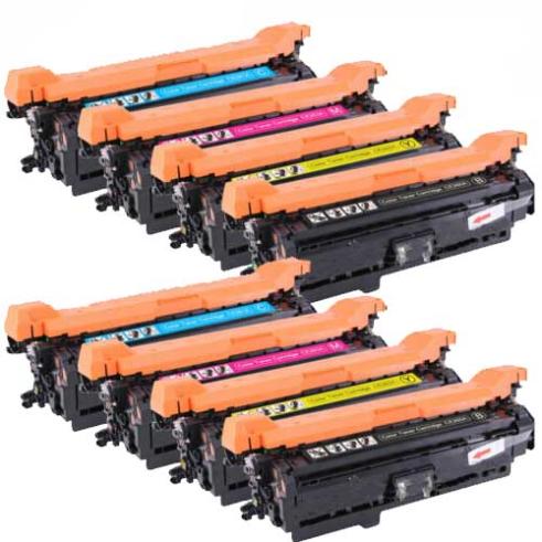 Pacote compatível 8 x HP CE260/1/2/3