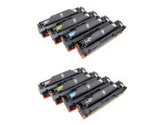Pacote compatível 8 X HP CF530/1/2/3A Premium (205A)