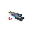 Pacote compatível 8 x HP Q3960 / 1/2 / 3A