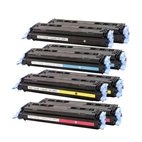 Pacote compatível 8 x HP Q6000 / 1/2 / 3A