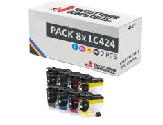 Compatível Pack 8x Brother LC424