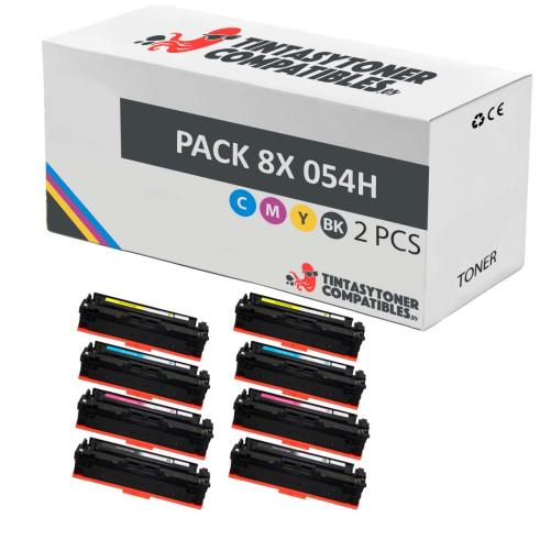 Compatível Pacote 8x Canon 054H