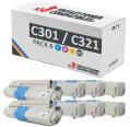 Compatível Pack 8x OKI C301 / C321