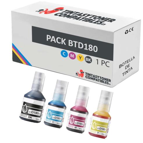Compatível PACK Brother BTD180 Frasco de Tinta
