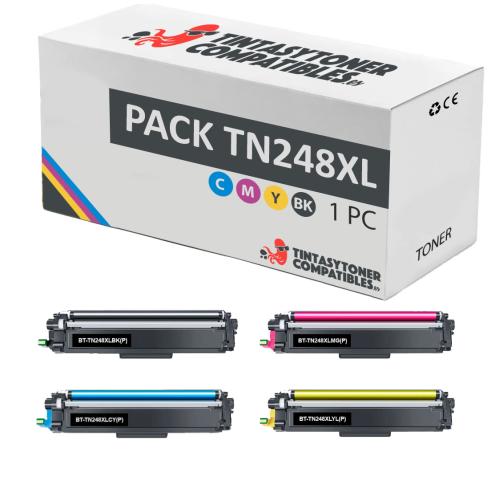 Compatível Pack Brother TN248XL