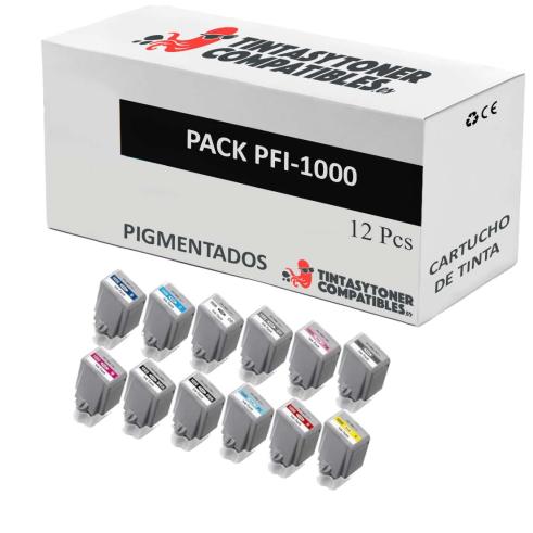 Compatível PACK Canon PFI1000 Pigmentado