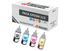 Compatível PACK Epson 113 Frascos de Tinta Pigmentado
