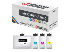 Compatível PACK Epson T01D / T01C Pigmentado