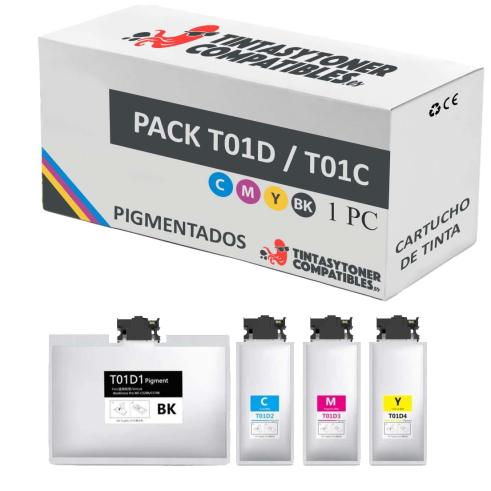 Compatível PACK Epson T01D / T01C Pigmentado