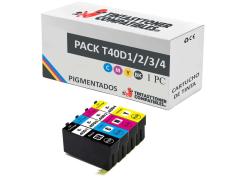 Compatível PACK Epson T40D1/2/3/4 Pigmentados