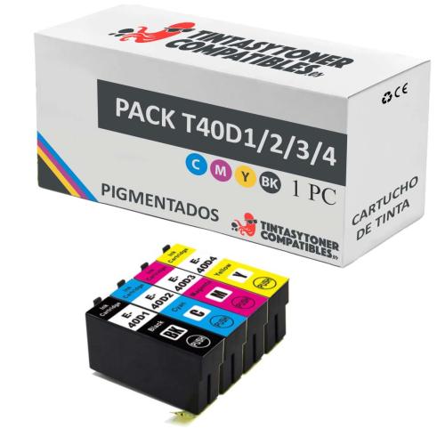 Compatível PACK Epson T40D1/2/3/4 Pigmentados