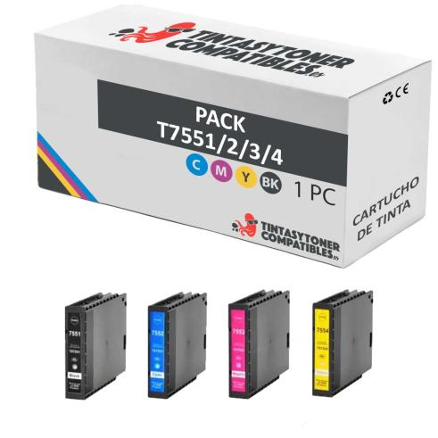 Compatível Pack Epson T7551/2/3/4
