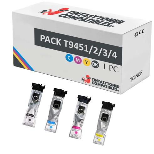 Compatível Pacote Epson T9451/2/3/4 Tinta Pigmentada