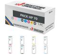 Compatível Pacote HP 70 de Tinta Pigmentada