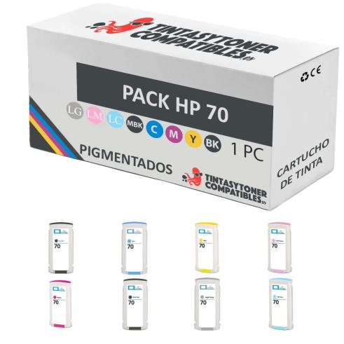 Compatível Pacote HP 70 de Tinta Pigmentada