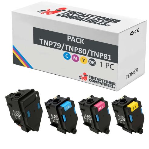 Compatível PACK Konica Minolta TNP79 / TNP80 / TNP81