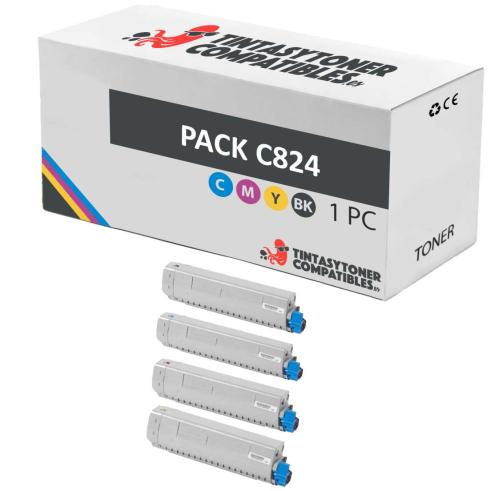 Compatível PACK OKI C824