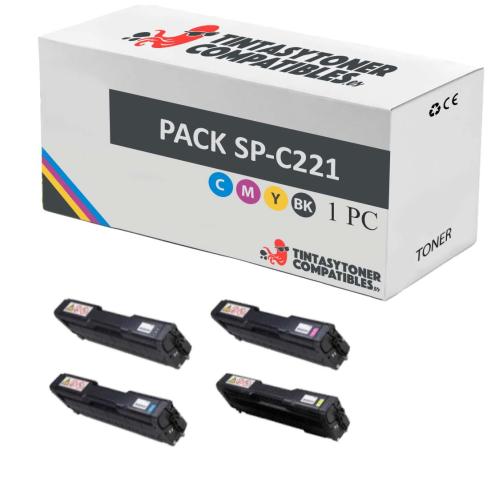 Compatível Pack Ricoh Aficio SP C220 / C221 / C222 / C240
