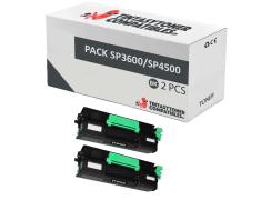Compatível Pack 2x RICOH AFICIO SP 3600 / SP 3610 / SP 4500 / SP 4510 / SP 4520 / MP 401SPF