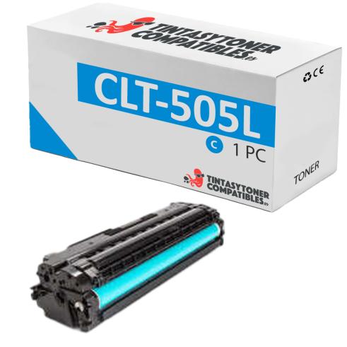 Toner compatível CLT-505L ciano remanufaturado