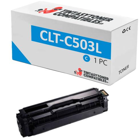 Toner compatível CLT-C503L ciano remanufaturado