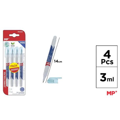 Mini Corretivo 3ml 4 Unidades