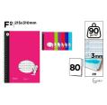 Caderno Básico PP Fo 80 Folhas 3 mm 90 G/m2