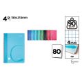 Caderno Cervantes Spiral Quarter Grid 4x4mm capa dura 80 folhas 90g