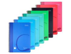 Caderno Espiral Cervantes Capa Plástica de 80 Folhas 90g