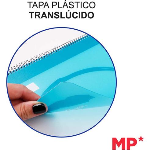 Caderno Espiral Cervantes Capa Plástica de 80 Folhas 90g