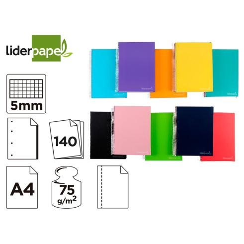 CADERNO ESPIRAL A4 MICRO JOLLY LIDERPAPER