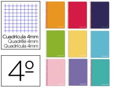 QUARTO CADERNO ESPIRAL WITTY HARD COVER CHECKED 4 MM LIDERPAPER