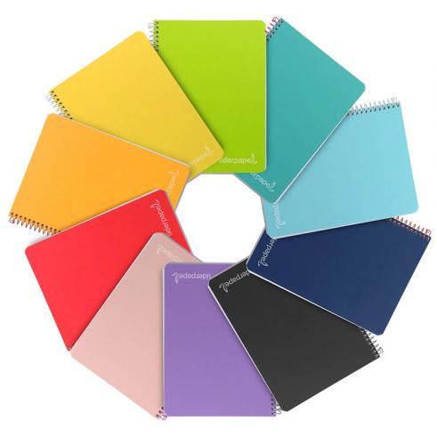 CADERNO ESPIRAL QUARTO WITTY HARDCOVER SMOOTH LEADERPAPER