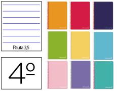 WITTY QUARTO ESPIRAL NOTEBOOK CAPA DURA GUIA LARGO PAPEL DE LÍDER DE 3.5 MM
