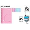 Caderno Espiral Fº 80 Folhas 90 G/M² Pastel