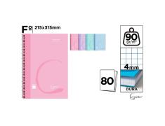 Caderno Espiral Fº 80 Folhas 90 G/M² Pastel